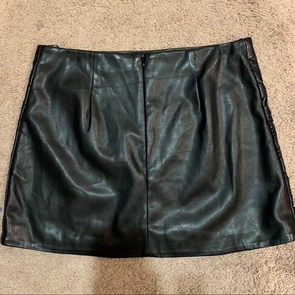Forever 21 “leather” mini skirt - Picture 2 of 6